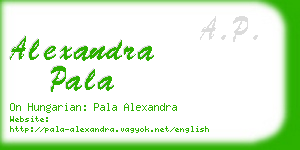 alexandra pala business card